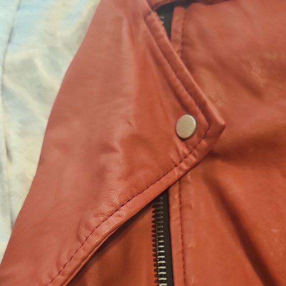 Red Leather Jacket - Picture 3 of 16